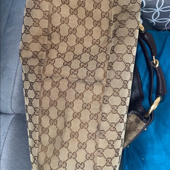 Brown large authentic gucci shoulder bag - Picture 2 of 3